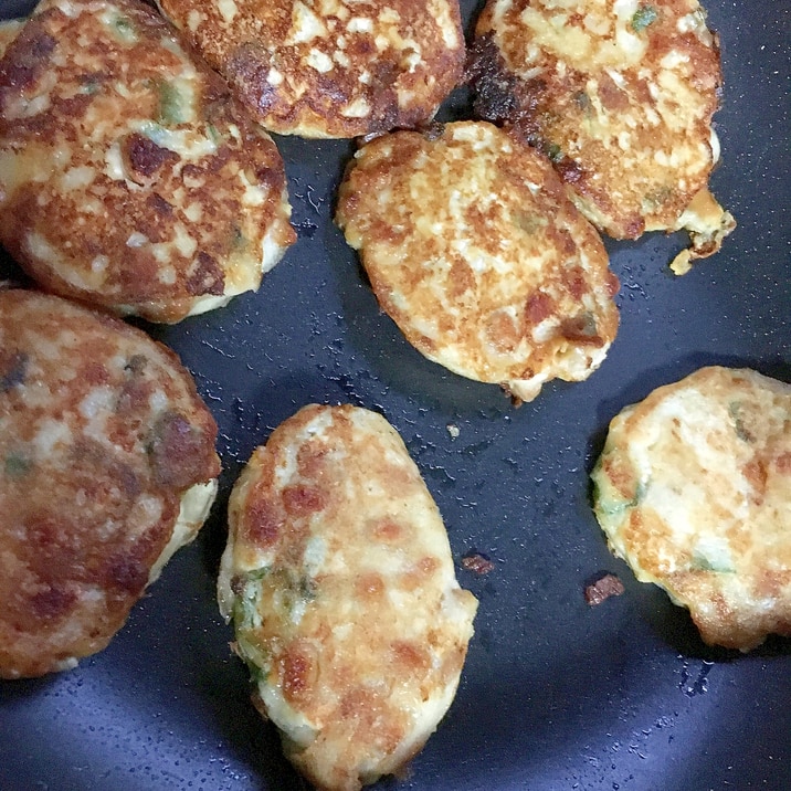 豆腐と納豆とオクラの混ぜ混ぜ焼き